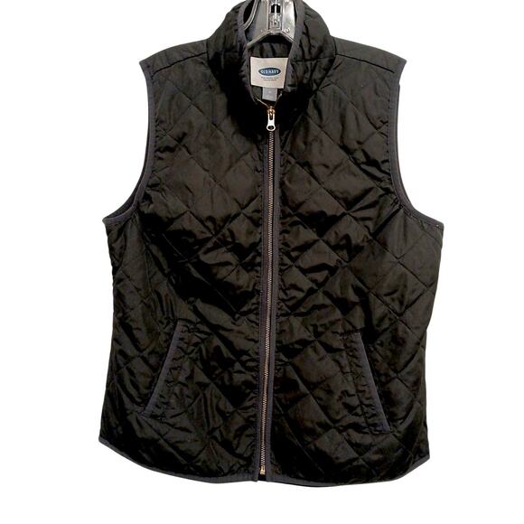 Old Navy Vest Size M Black Quilted Gorpcore Layer Lagenlook Sporty Discontinued - Picture 2 of 15